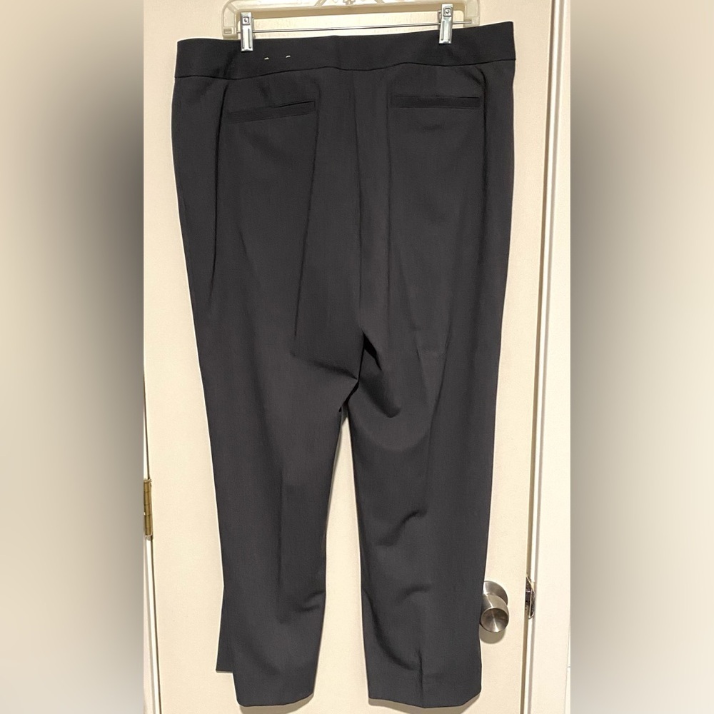 Liz Claiborne Audra Charcoal Gray Trousers Size 16 - Picture 6 of 9